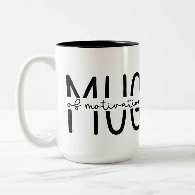 Drôle café Sarcastique Mug à deux tons (Gauche)