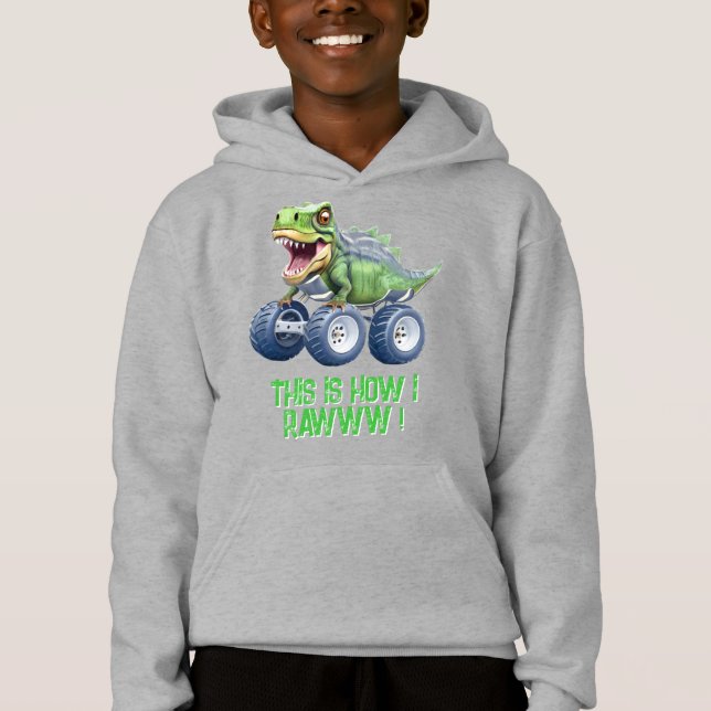 Drôle camion monstre dinosaure (Devant)