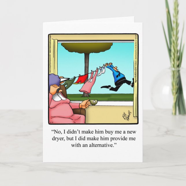 Drôle carte d'anniversaire Mariage pour eux (Devant)