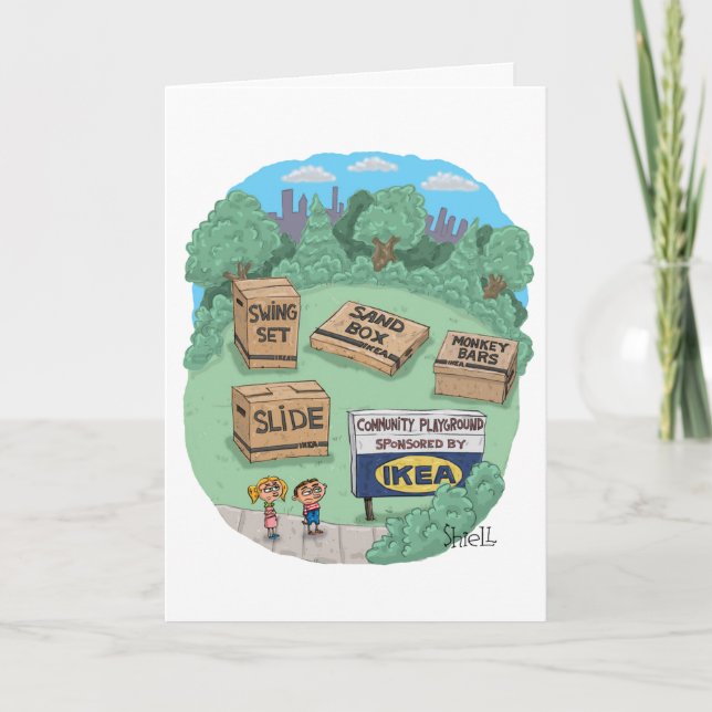 Drôle carte d'anniversaire pour les fans de Ikea e (Devant)