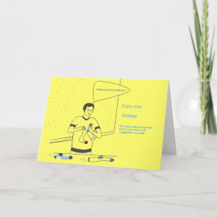 Drôle carte d'anniversaire pour lui