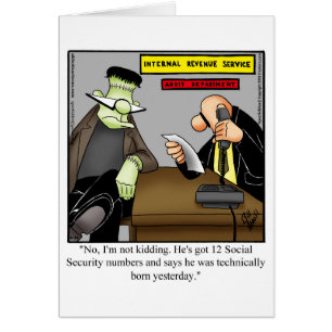 Drôle carte de jour de la Boss National "Spectickl