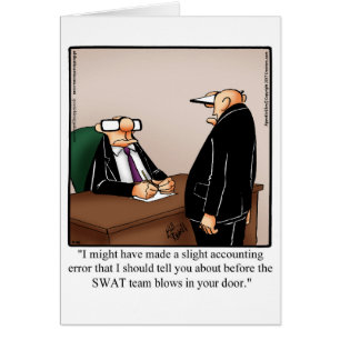 Drôle carte de jour de la Boss National "Spectickl