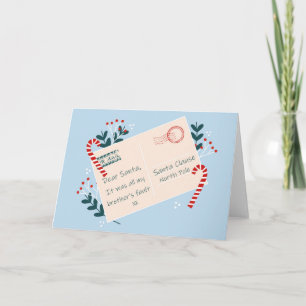 Drôle carte de Noël pour Frère humour spirituel
