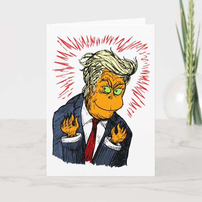 Drôle carte de Noël Trump (Devant)