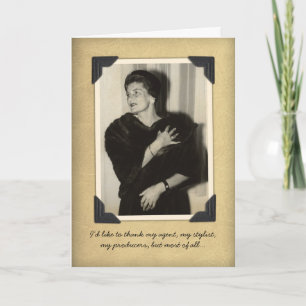 Drôle Carte de remerciements Vintage