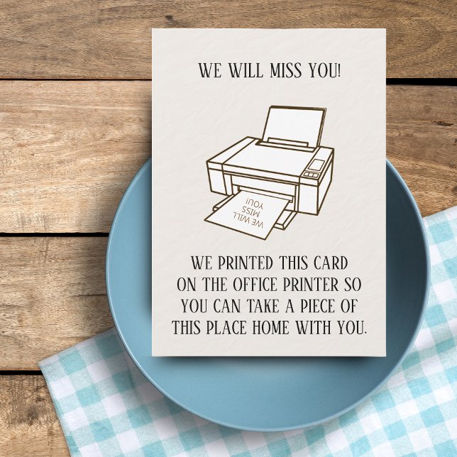 Drôle carte de retrait imprimable pour collègue ou (Funny Printable Going Away Card for Coworker or Boss - Digital Download)