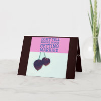 Drôle carte Fiançailles des amis