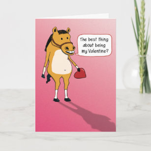 Drôle Carte Saint Valentin : Horseplay
