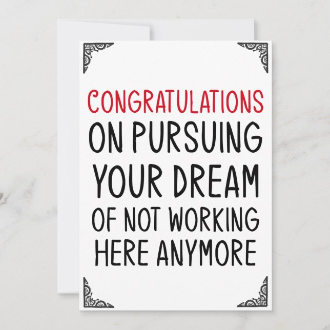 Drôle Cartes cadeaux Coworker Employés (Devant)