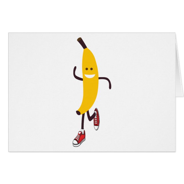 Drôle Cartoon à la banane (Devant Horizontal)