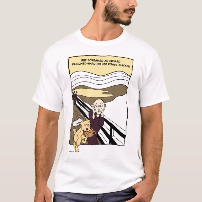Drôle Cartoon avec T-shirt chien (Devant)