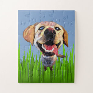 Drôle Cartoon Labrador Retriever Puzzle pour enfan