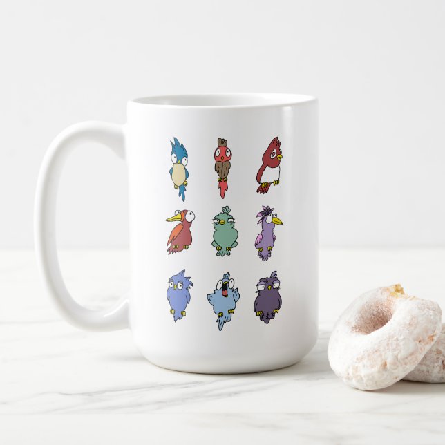 Drôle Cartoon Motif Mug (Avec donut)