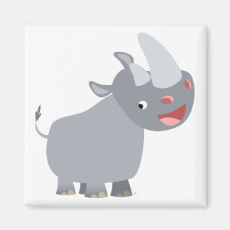 Drôle Cartoon Rhino Magnet