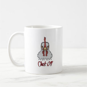 Drôle Cartoon Rooster Cluck Off Coffee Mug