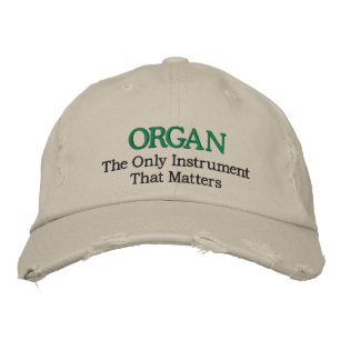 Drôle Casquette de musique d'organes brodés