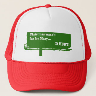 Drôle casquette de panneau d'affichage de Noël