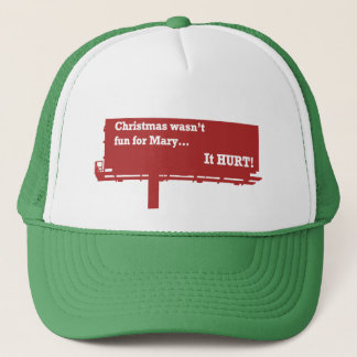 Drôle casquette de panneau d'affichage de Noël