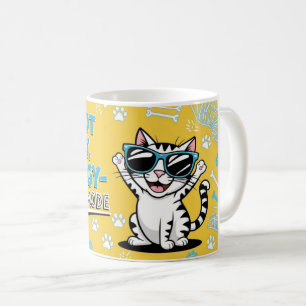 Drôle Cat café tasse Cartoon