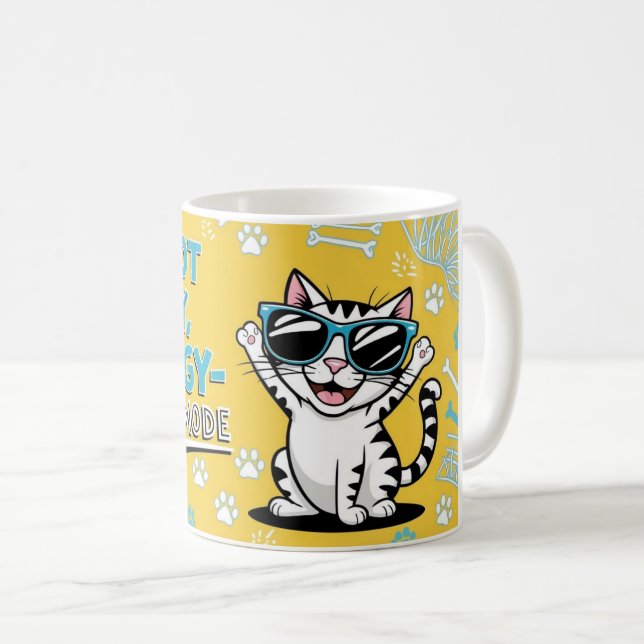 Drôle Cat café tasse Cartoon (Devant droit)