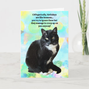 Drôle Chat Carte d'anniversaire du Chat