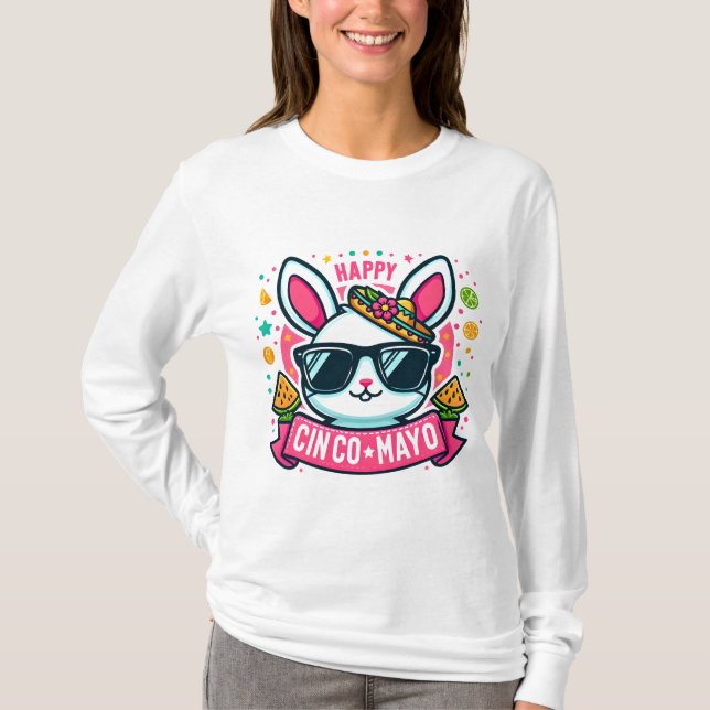 drôle chat cinco de mayo 2024 Classic T-Shirt (Devant)