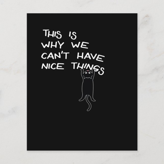 Drôle Chat Noir Dit | Cadeau mignon | Amoureux de  (Devant)