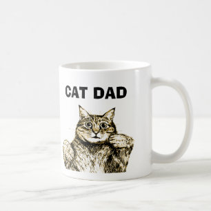 Drôle Chat Papa Café Mug