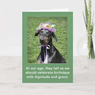 Drôle chien carte d'anniversaire