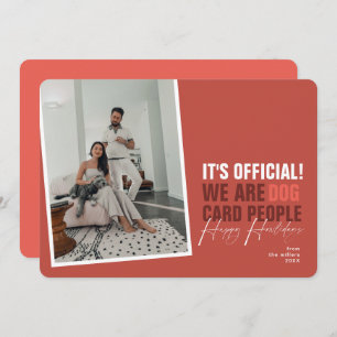 Drôle Chien Carte de Noël Rouge Joyeux Howlidays