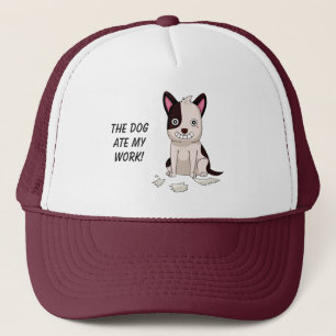 Drôle Chien casquettes de texte personnalisé