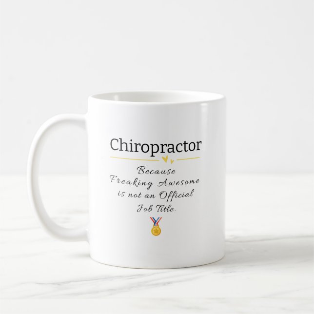 Drôle Chiropractor Mug cadeau pour le bureau (Gauche)