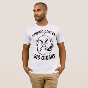 Drôle CIGAR & CAFÉ T-shirts hommes