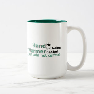 Drôle Citation de la Mug café chauffer la main