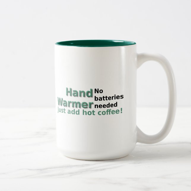 Drôle Citation de la Mug café chauffer la main (Droit)