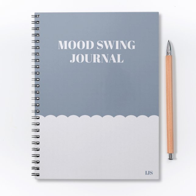 Drôle Citation Mood Swing Journal Blue Modern (Créateur téléchargé)