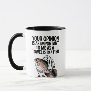 Drôle Citation Sarcastique Mug, Drôle Poisson Mugs