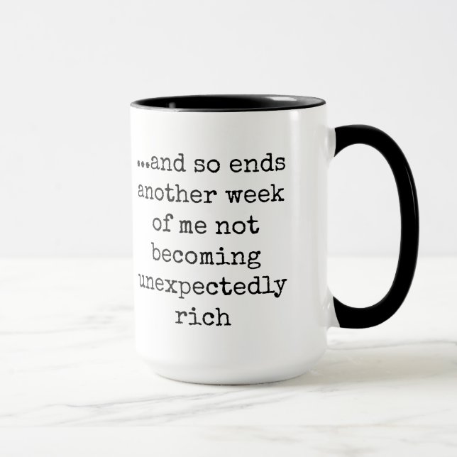 Drôle, Citation, Texte, Mug de café (Droite)