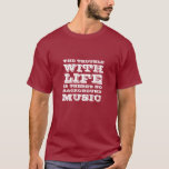 Drôle Citations de musique T-shirt pour les méloma<br><div class="desc">Peu importe le genre de musique que vous aimez. Il peut être rock, pop, alternative, hip hop ou rap. Sans musique, nos vies seraient ennuyeuses et ennuyeuses. Obtenez ce t-shirt de citation musicale pour vous-même ou en cadeau pour les amateurs de musique là-bas. Le problème avec la vie est qu'il...</div>