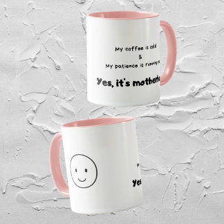 Drôle cite Moms Life Mugs
