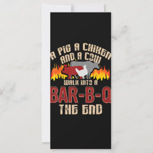 Drôle Cochon Poulet Barre de Vache B Q Barbecue Ch