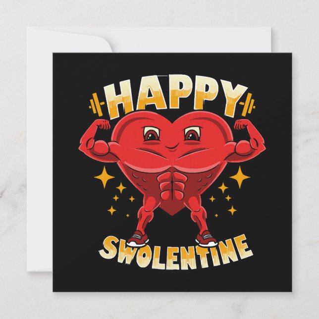 Drôle Coeur Gym entraînement Valentine Cadeau (Devant)