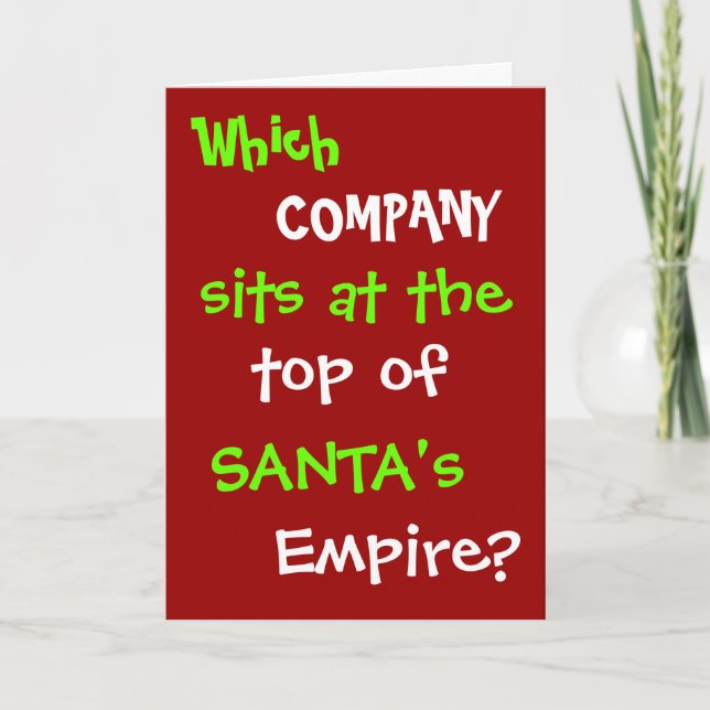 Drôle comptable fiscal Avocat Carte de Noël Plaisa (Devant)