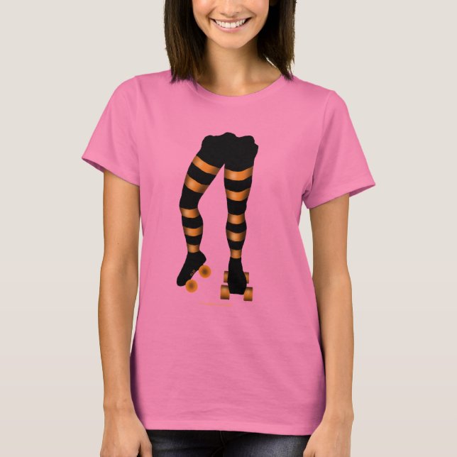 Drôle cool roller skater design t-shirt (Devant)