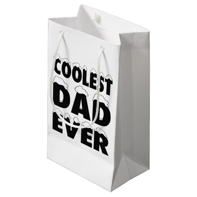 Drôle Coolest Papa Jamais Fête des pères | Sac Cad (Devant Angle)