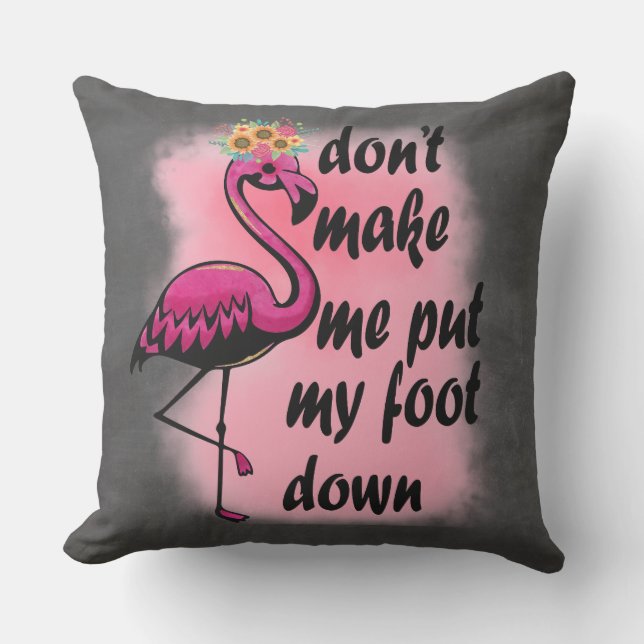 Drôle Coussin Flamant rose (Recto)
