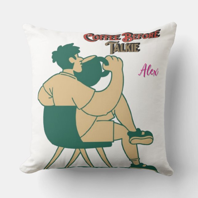 Drôle Coussins de canapé pour les accros du café ( (Recto)