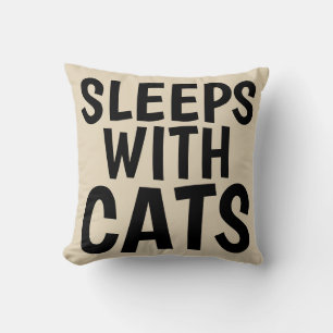 Drôle Coussins de chats, DORMIERS AVEC CHATS