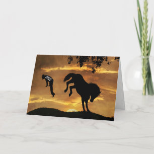 Drôle Cowboy Bonne année 2023 Carte